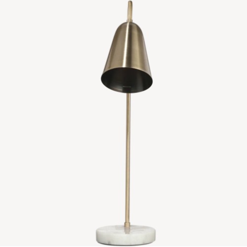 Soft Table Light 25x16x55 cm Copper with White Color | Abyat Company