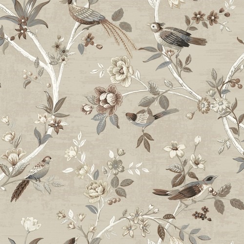 Wall Decoration Floral Design 10 m x 0.53 m Beige, Model 28843 | Balbaid Decor Company