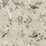 Wall decoration floral design, size 10 m x 0.53 m, beige color, model 28843
