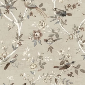 Wall Decoration Floral Design 10 m x 0.53 m Beige, Model 28843 | Balbaid Decor Company