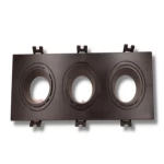 فريم سبوت لايت ثلاثي، طول 25 سم، عرض 9 سم، لون أسود