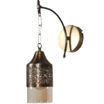 أبليك تركي مفرد ذراع حلزوني لون برونز، ارتفاع 37 سم، عرض 20 سم