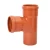 UPVC Tee 87.5° PLASCO Size 160×160 mm Orange Color
