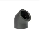 PPR/PPR-UV Elbow 45° Size 32 mm, Black Color | Almanar