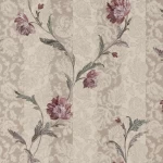 Floral wallpaper, beige color, length 10 m, width 1.06 m, model 5438  