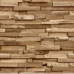 ورق حائط تصميم حجري مقاس 10 م×0.53 م، لون بيج