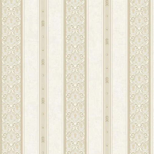 Patterned Wallpaper 15.6m x 100cm Beige with Light Brown Pattern | Luxury line