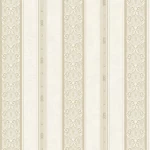 Patterned Wallpaper, Length 15.6 meters, Width 100 cm, Beige with light brown pattern Color