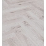 باركيه هارينغبون خشب طبيعي ، لون رمادي فاتح، مقاس 66.5x13.3 سم، متانة 8ملم، موديل 3516