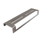 Glass Shower Shelf,  Width 40 cm, Lenth 10, Height 5 cm, Matte Nickel Color