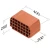 Hollow Red Bricks Size 40×20 cm Height 25 cm Weight 12.3 kg | Saudi Ceramics - Image 2