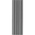 PC wood substitute, size 16 x 290 cm, rectangular shape, dark gray