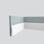 PU Foam Ceiling Decorative Cornices, Size 244x9x1.5 cm, White Color | Zakharef Company