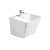White Ceramic Wall Mounted Hand Washbasin Size 39x44x50.5 cm, Square Shape