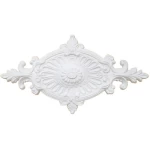 Decorative Ceiling Medallion, Size 61x31 cm, White Color | Zakharef Company