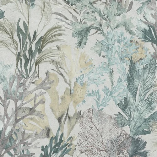 Wallpaper Leaves Design 1.005x53 cm, Beige Color, Model Tropical | Abyat Company