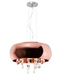 New Classic Flush Mount Crystal Chandelier, Size 36×40 cm, Gold