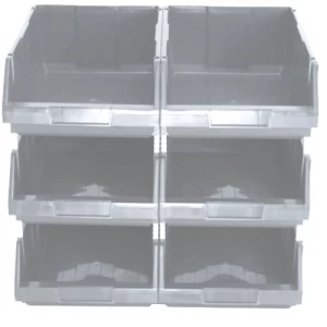 Plastic Storage Box 51X30X20 cm, 25 Kg Capacity, Light Grey | AL-FURIDI FACTORY FOR PLASTIC INDUSTRIES