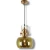 Golden Hanging Ceiling Light 1 Bulb, 70 cm Wire, 33 cm Length, 23 cm Width