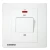 32A 1 Gang Double Pole Switch with Neon Indicator, White Color, 86x86mm, 250V, Siemens (Delta Relfa)