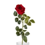  زهور صناعية روز، حجم 79 سم، لون احمر