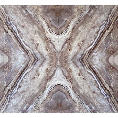 Chinese Marble Substitute for Entrances 290x244 cm, Brown with Beige Veins | Luxury line