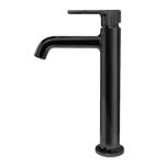 Long Bathroom Washbasin Mixer, Chinese, Size 28 cm, Black Color