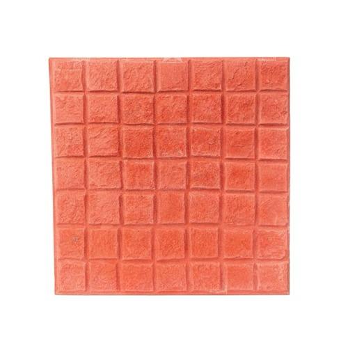 بلاط أسمنتي للأرضيات تصميم مربع 40×40×4 سم لون أحمر | شركة الوسد الصناعية