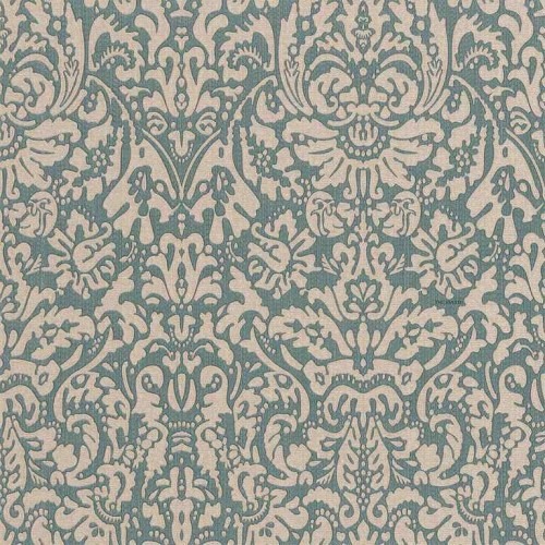 Italian Patterned Wall Decoration 10m×1.06m Beige with Green, Model 5825 | Balbaid Decor Company
