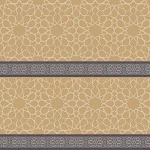 موكيت مساجد صوف هت ست، لون بيج مع ابيض، نقشة إسلامية، موديل سوبر