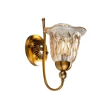 Wall Lighting Unit, Golden Color, 30 cm Height, 16 cm Width