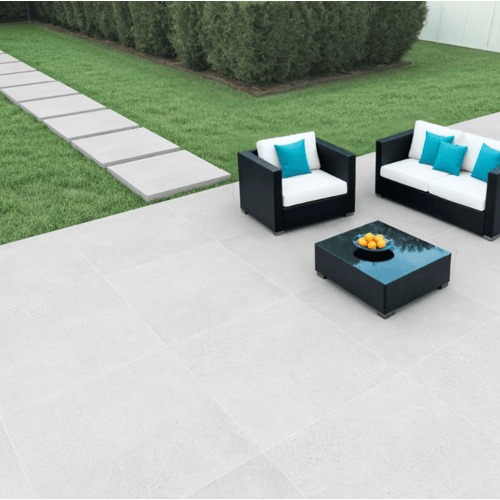 Porcelain Floor Tiles 60x60 cm, 20 mm Thickness, Light Gray | Saudi Ceramics