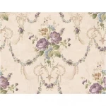 Floral wall decoration, beige color, length 10 m, width 0.53 m, model FF51409  