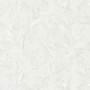 Floral Wallpaper 10m×1.06m Off White Color, Model 83073 | Balbaid Decor Company