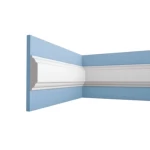 High-Quality PU Foam Wall Frames, 6 cm Height, 1.5 cm Thickness, 2.44 m Length, White Color | Zakharef Company