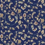 Thick Carpet for Homes, 14 mm Thickness, Dark blue Color, Model Five Star