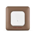 مفتاح سخان مفرد 20 أمبير ثنائي القطب مع لمبة ليد وطباعة، لون نحاسي، 7×7 سم | سبكترا