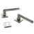 Separated Doors Handles Silver Color
