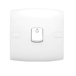 Bell Push Switch 1 Gang 10 Amp 7x7 cm White | Al Fanar