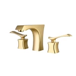 Lima Three Hidden Line Bathroom Tap , Gold Color