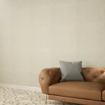 ورق جدران تصميم سادة، مقاس 10 م×50 سم، لون اوف وايت