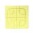 Cement floor tiles, Intersection design, yellow , length 40 cm × width 40 cm × thickness 4 cm | Al Wasd Industrial