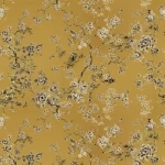 Italian Wallpaper Gold Color Floral Design, Size 10mx1.06m, Model RC19042
