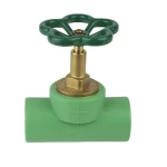 PPR Stop Valve Green Handle Size 20 mm, Pressure 25 bar, Green Color | ASK Company