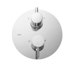 Three Way Shower Mixer, Diameter 18.5 cm, Height 5.9-8.4 cm, Shinny Chrome Color