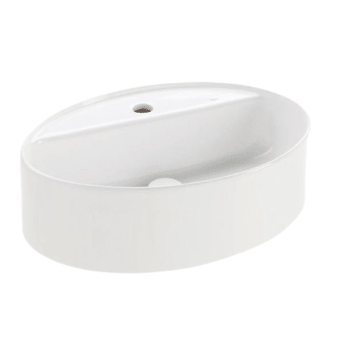 Smart Edge Porcelain Countertop Basin 40x50x50 cm, White | Abyat Company