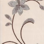 Floral Wall Decoration, Length 10 meters, Width 53 cm, brown with beige Color 