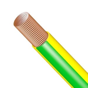 سلك تأريض نحاس شعر 10 مل 450/750 فولت معزول PVC أصفر/أخضر | مجموعة كابلات الرياض