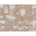 Italian Wall Covering Brown Color, Length 10m, Width 1.06m, Model Z44936
