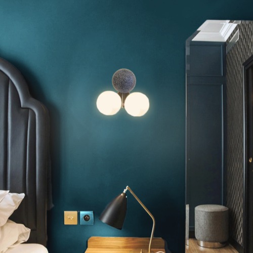 Modern Wall Lighting Strip 2 Bulbs 24x27 cm, White and Grey | Matkel Store